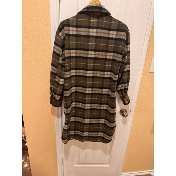 H&M Olive plaid shacket Size S - Picture 7 of 15